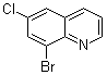 8-Bromo-6-chloroquinoline Structure,16567-11-6Structure