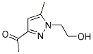 Ethanone, 1-[1-(2-hydroxyethyl)-5-methyl-1h-pyrazol-3-yl]-(9ci) Structure,165743-84-0Structure