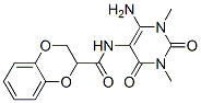 1,4-Benzodioxin-2-carboxamide, n-(6-amino-1,2,3,4-tetrahydro-1,3-dimethyl-2,4-dioxo-5-pyrimidinyl)-2,3-dihydro- Structure,166115-66-8Structure