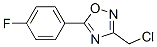 3-(Chloromethyl)-5-(4-fluorophenyl)-1,2,4-oxadiazole Structure,166179-37-9Structure