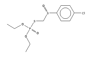 Carbophenothion oxygen analog sulfoxide) Structure,16662-86-5Structure