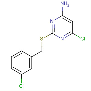 6-Chloro-2-[[(3-chlorophenyl)methyl]thio]-4-pyrimidinamine Structure,166751-69-5Structure