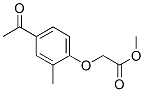 Acetic acid, 2-(4-acetyl-2-methylphenoxy)-, methyl ester Structure,166953-80-6Structure