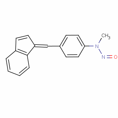 Benzenamine,4-(1h-inden-1-ylidenemethyl)-n-methyl-n-nitroso- Structure,16699-07-3Structure