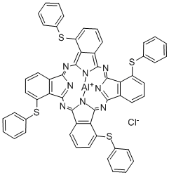 Aluminum 1,8,15,22-tetrakis(phenylthio)-29h,31h-phthalocyanine chloride Structure,167093-23-4Structure