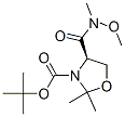 (R)-3-boc-4-(methoxymethylcarbamoyl)-2,2-dimethyloxazolidine Structure,167102-62-7Structure