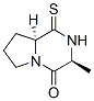 Pyrrolo[1,2-a]pyrazin-4(1h)-one, hexahydro-3-methyl-1-thioxo-, (3s-trans)- (9ci) Structure,167391-76-6Structure