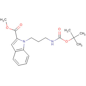 Methyl 1-(3-tert-butoxycarbonylaminopropyl)-1h-indole-2-carboxylate Structure,167479-04-1Structure