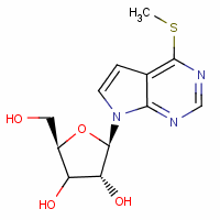 7H-pyrrolo[2,3-d]pyrimidine,4-(methylthio)-7-b-d-ribofuranosyl- Structure,16754-86-2Structure