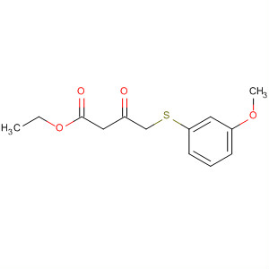 Ethyl 4-(3-methoxyphenylthio)-3-oxobutanoate Structure,16768-98-2Structure