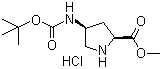 4-(叔丁氧基羰基)吡咯烷-2-羧酸-(2S,4s)-甲酯結(jié)構(gòu)式_168263-82-9結(jié)構(gòu)式