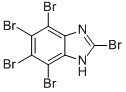 2,4,5,6,7-Pentabromo-1H-benzoimidazole Structure,16865-25-1Structure