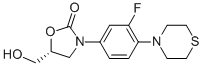 (R)-3-(3-fluoro-4-thiomorpholinophenyl)-5-(hydroxymethyl)oxazolidin-2-one Structure,168828-72-6Structure