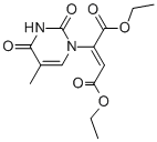 Diethyl (2z)-2-(5-methyl-2,4-dioxo-3,4-dihydro-1(2h)-pyrimidinyl)-2-butenedioate Structure,168975-19-7Structure