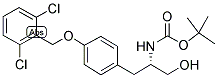 [(1S)-2-[4-[(2,6-dichlorophenyl)methoxy]phenyl]-1-(hydroxymethyl)ethyl]-carbamic acid 1,1-dimethylethyl ester Structure,169393-62-8Structure