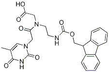 甘氨酸, N-[2-(3,4-二氫-5-甲基-2,4-二氧代-1(2H)-嘧啶基)乙?；鵠-N-[2-[[(9H-芴-9-基甲氧基)羰基]氨基]乙基]-結(jié)構(gòu)式_169396-92-3結(jié)構(gòu)式