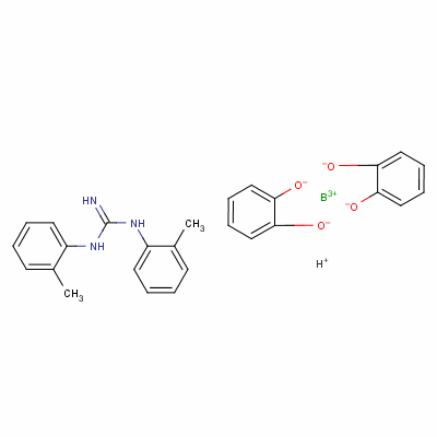 Di-ortho-tolylguanidine salt of dicatechol borate Structure,16971-82-7Structure