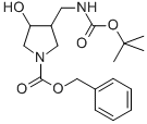 Benzyl 3-((tert-butoxycarbonyl)methyl)-4-hydroxypyrrolidine-1-carboxylate Structure,169750-71-4Structure