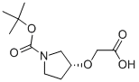 (R)-3-(carboxymethoxy)-1-pyrrolidinecarboxylic acid 1-(1,1-dimethylethyl)ester Structure,170097-85-5Structure