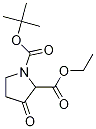 n-boc-3-氧代吡咯烷-2-羧酸乙酯結構式_170123-25-8結構式