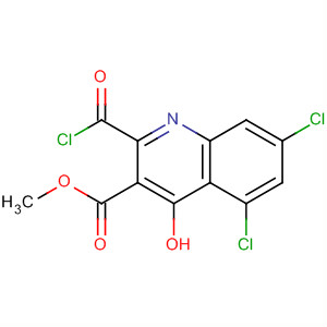 3-Carbomethoxy-5,7-dichloro-4-hydroxyquinoline-2-carbonyl chloride Structure,170143-45-0Structure