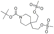 Tert-butyl 4,4-bis(2-(methylsulfonyloxy)ethyl)piperidine-1-carboxylate Structure,170228-79-2Structure