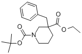 3-Benzylpiperidine-1,3-dicarboxylic acid1-tert-butyl ester 3-ethyl ester Structure,170842-80-5Structure