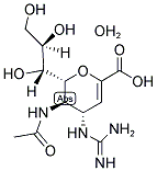 (6R)-5-乙酰氨基-2,6-脫水-3,4,5-三脫氧-4-[(二氨基亞甲基)氨基]-6-[(1R,2R)-1,2,3-三羥基丙基]-L-蘇式-己-2-烯酸水合物(1:1)結構式_171094-50-1結構式