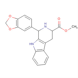 (1R,3S)-1-(1,3-苯并二氧雜環(huán)戊烯l-5-基)-2,3,4,9-四氫-1H-吡啶并[3,4-b]吲哚-3-羧酸甲酯結構式_171596-44-4結構式