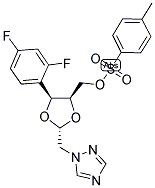 1-[[(2S,4R)-2-(2,4-二氟苯基)-4-[3-(P-甲苯基磺?；?丙基]-1,3-二氧戊環(huán)-2-基]甲基]-1,2,4-三唑結構式_171764-49-1結構式