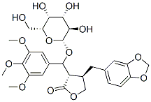 (3S,4R)-4-(Benzo[1,3]Dioxol-5-Ylmethyl)-3-[(S)-[(2R,3R,4S,5R,6R)-3,4,5-Trihydroxy-6-(Hydroxymethyl)Oxan-2-Yl]Oxy-(3,4,5-Trimethoxyphenyl)Methyl]Oxolan-2-One Structure,17187-73-4Structure