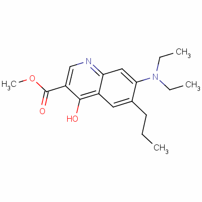 Methyl 7-(diethylamino)-4-hydroxy-6-propylquinoline-3-carboxylate Structure,17230-85-2Structure