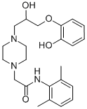 1-Piperazineacetamide, n-(2,6-dimethylphenyl)-4-[2-hydroxy-3-(2-hydroxyphenoxy)propyl]- Structure,172430-45-4Structure