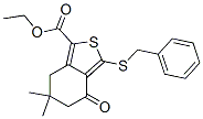 3-(芐基硫代)-6,6-二甲基-4-氧代-4,5,6,7-四氫苯并[c]噻吩-1-羧酸乙酯結(jié)構(gòu)式_172516-45-9結(jié)構(gòu)式