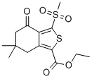 6,6-二甲基-3-(甲基磺?；?-4-氧代-4,5,6,7-四氫苯并[c]噻吩-1-羧酸乙酯結(jié)構(gòu)式_172516-46-0結(jié)構(gòu)式