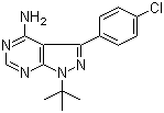 3-(4-Chlorophenyl) 1-(1,1-dimethylethyl)-1h-pyrazolo[3,4-d]pyrimidin-4-amine Structure,172889-27-9Structure