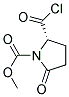 1-Pyrrolidinecarboxylic acid, 2-(chlorocarbonyl)-5-oxo-, methyl ester, (s)-(9ci) Structure,172988-55-5Structure