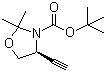 (S)-2,2-二甲基-3-(n-boc)-4-乙炔噁唑啉結(jié)構(gòu)式_173065-16-2結(jié)構(gòu)式