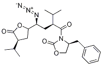 2-Oxazolidinone, 3-[4-azido-2-(1-methylethyl)-1-oxo-4-[tetrahydro-4-(1-methylethyl)-5-oxo-2-furanyl]butyl]-4-(phenylmethyl)-, [2s-[2[1(r*),2r*,4r*],4]]- Structure,173154-01-3Structure