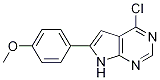 4-Chloro-6-(4-methoxyphenyl)-7h-pyrrolo[2,3-d]pyrimidine Structure,173459-03-5Structure