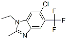 6-Chloro-1-ethyl-2-methyl-5-(trifluoromethyl)-1h-benzo[d]imidazole Structure,1736-34-1Structure