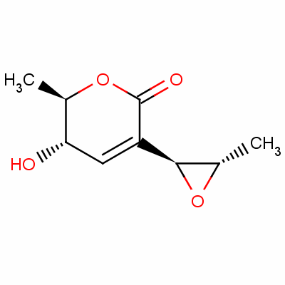 (5S,6R)-5,6-二氫-5-羥基-6-甲基-3-[(2S,3S)-3-甲基環(huán)氧乙烷基]-2H-吡喃-2-酮結(jié)構(gòu)式_17398-00-4結(jié)構(gòu)式