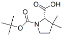 (S)-N-Boc-3,3-dimethylpyrrolidine-2-carboxylic acid Structure,174060-98-1Structure