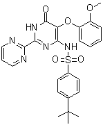 Benzenesulfonamide, n-[1,6-dihydro-5-(2-methoxyphenoxy)-6-oxo[2,2-bipyrimidin]-4-yl]-4-(1,1-dimethylethyl)- Structure,174227-14-6Structure