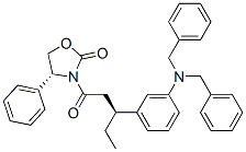 [R-(r*,s*)]-3-[3-[3-[bis(phenylmethyl)amino]phenyl]-1-oxopentyl]-4-phenyl-2-oxazolidinone Structure,174590-40-0Structure