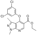 Ethyl 4-(3,5-dichlorophenoxy)-1,3-dimethyl-1h-pyrazolo[3,4-b]pyridine-5-carboxylate Structure,174842-36-5Structure