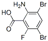 2-Amino-3,5-dibromo-6-fluorobenzoic acid Structure,175135-10-1Structure