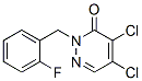 4,5-Dichloro-2-(2-fluorobenzyl)pyridazine-3(2h)-one Structure,175135-46-3Structure