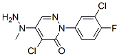 4-Chloro-2-(3-chloro-4-fluorophenyl)-5-(1-methyl-hydrazino)-3-(2h)-pyridazinone Structure,175135-72-5Structure