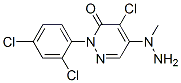 4-Chloro-2-(2,4-dichlorophenyl)-5-(1-methylhydrazino)-2,3-dihydropyridazin-3-one Structure,175135-85-0Structure